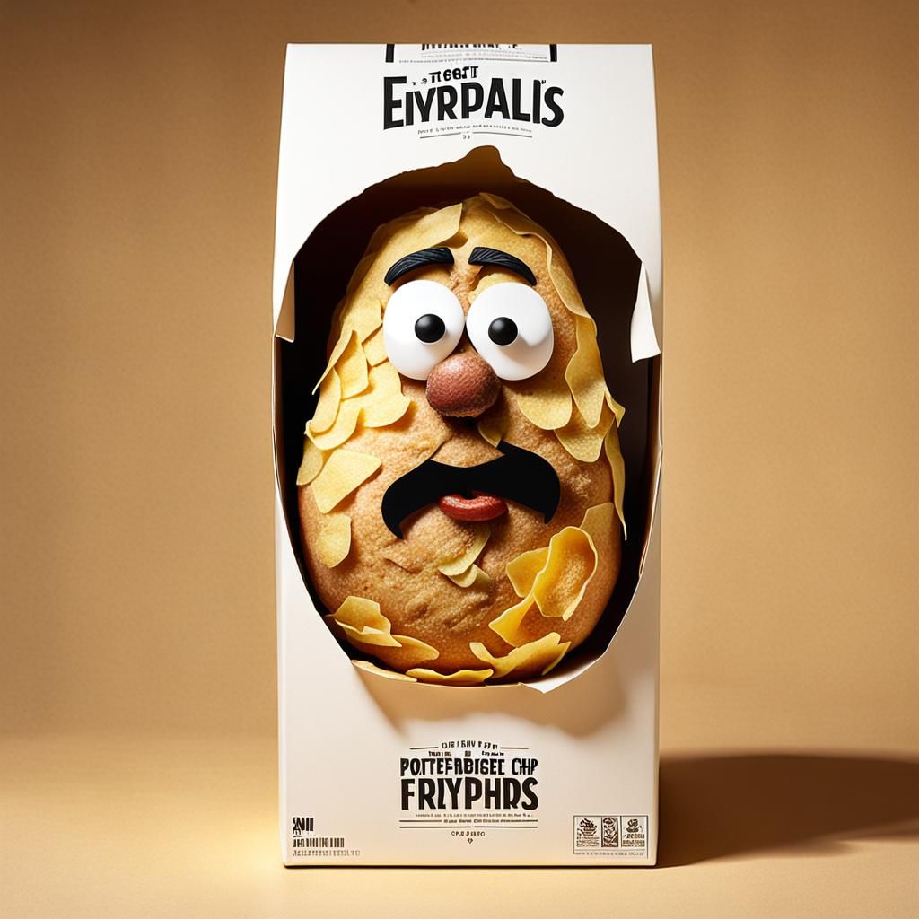 Humorous Potato Cereal Box Design