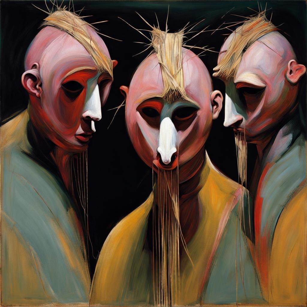 Figurative Abstract in Francis Bacon Style