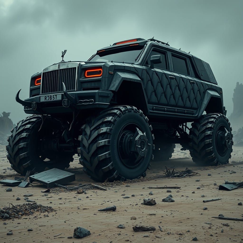Gargantuan Nightmarish Rolls-Royce Dominates Post-Apocalypti...