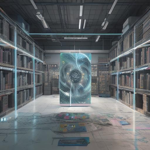 Top Secret Data Reels: Holographic Astral Illustration