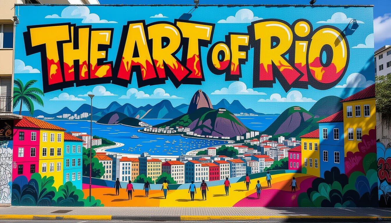 Vibrant Rio De Janeiro Graffiti Mural