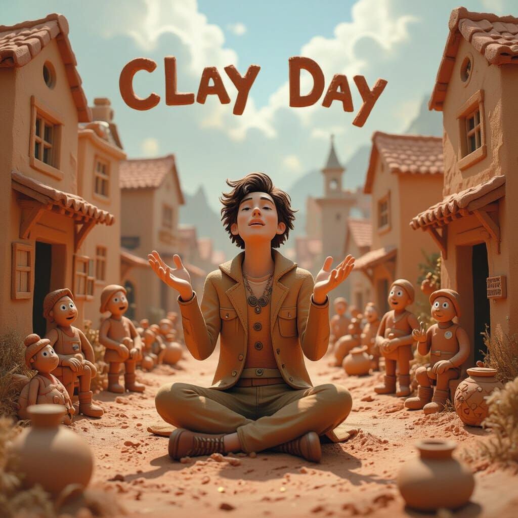 Clay World: A Digital Painting of a Clay Day