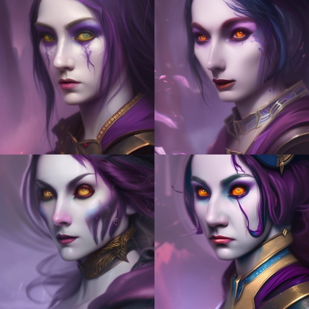 Dark Fantasy Jester with Intricate Details