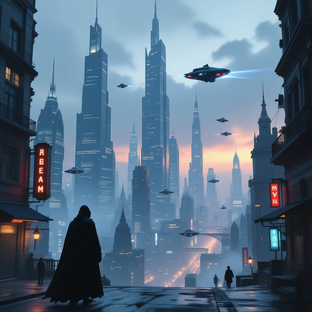 Lonesome vampire survivor in the future