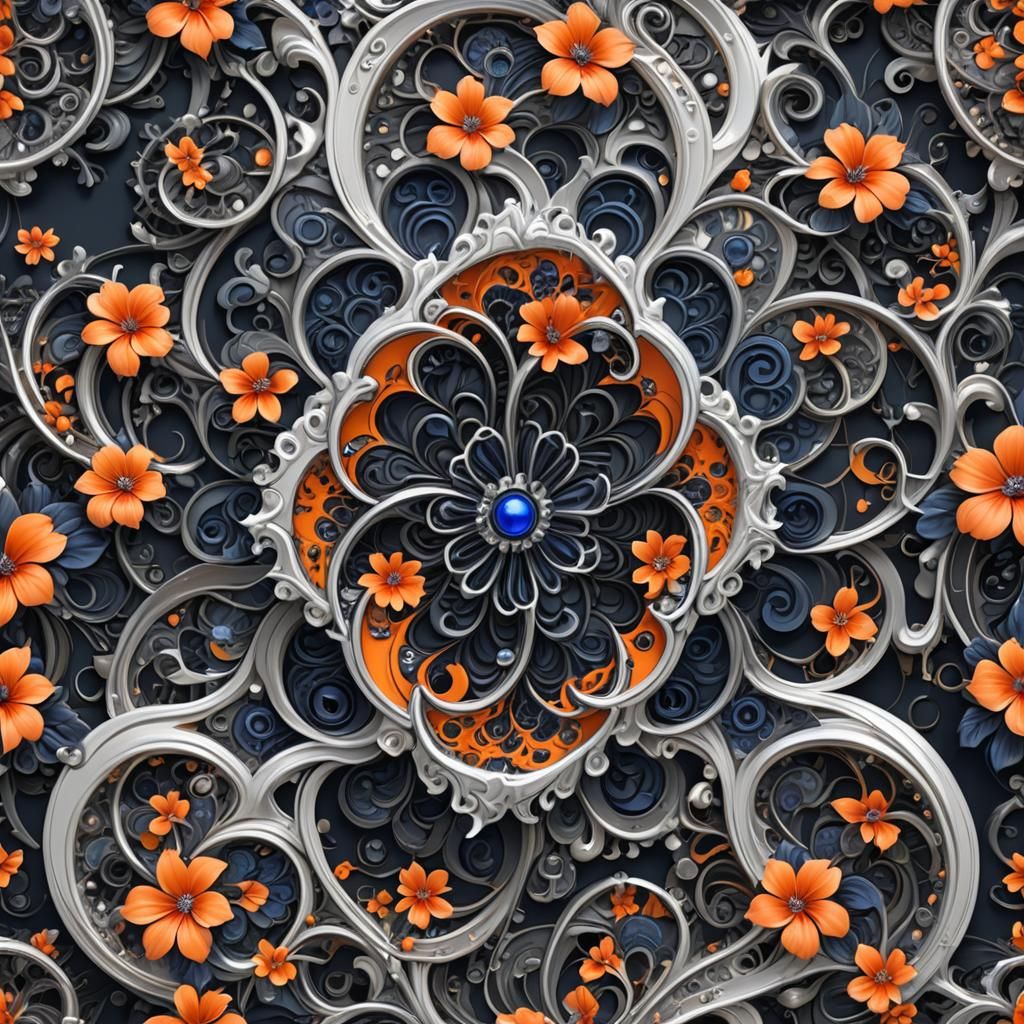 Fractal Portal with Filigree Details