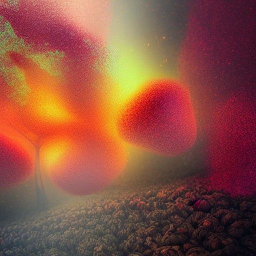 Smoky Apples in Decay: Hyperdetailed Surrealism