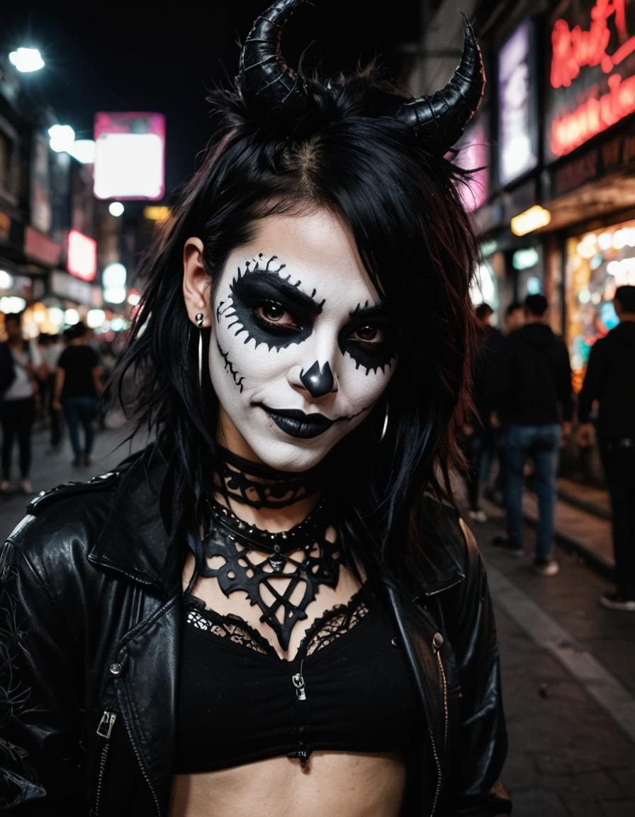 Mexico City Girl with Wicked Smile Portrait