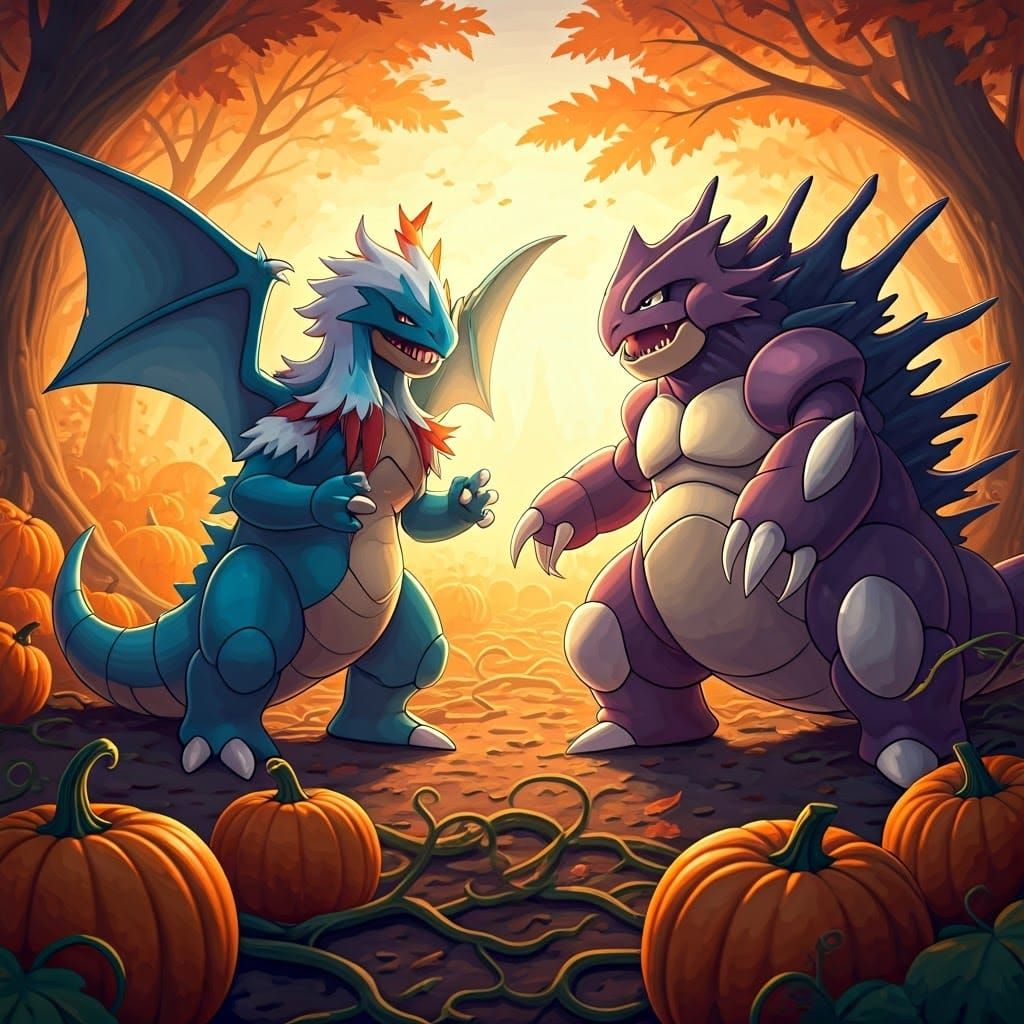 Charziod vs Nedoking: Photorealistic Pokémon Battle