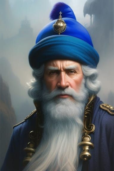 Hyper-Realistic Papa Smurf CGI Render