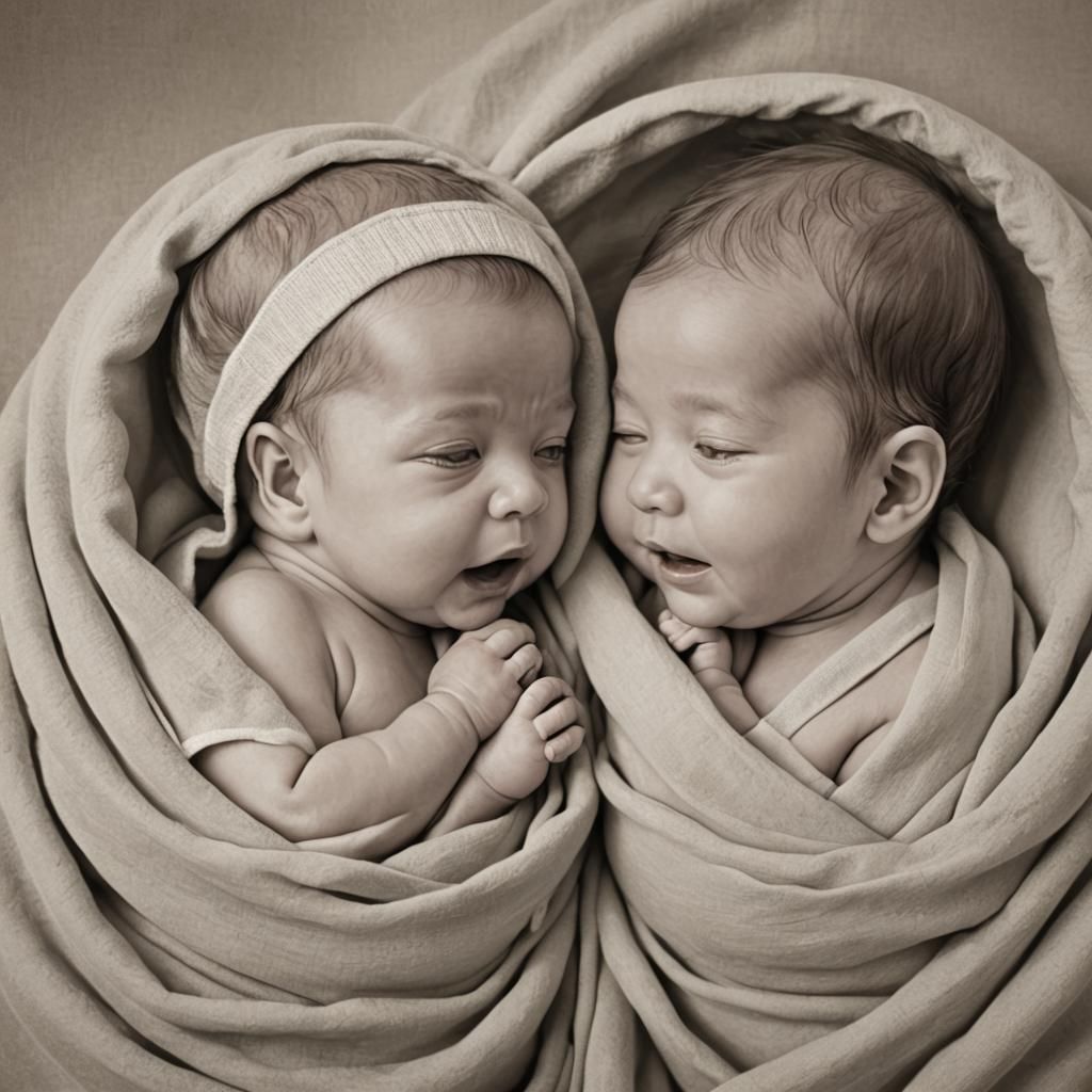 Babies Talking in the Womb: AI Generated Image