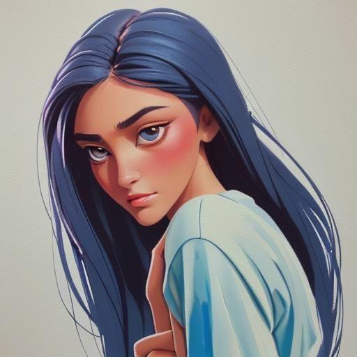 Simple Beauty in Plain Clothing: Gouache Painting