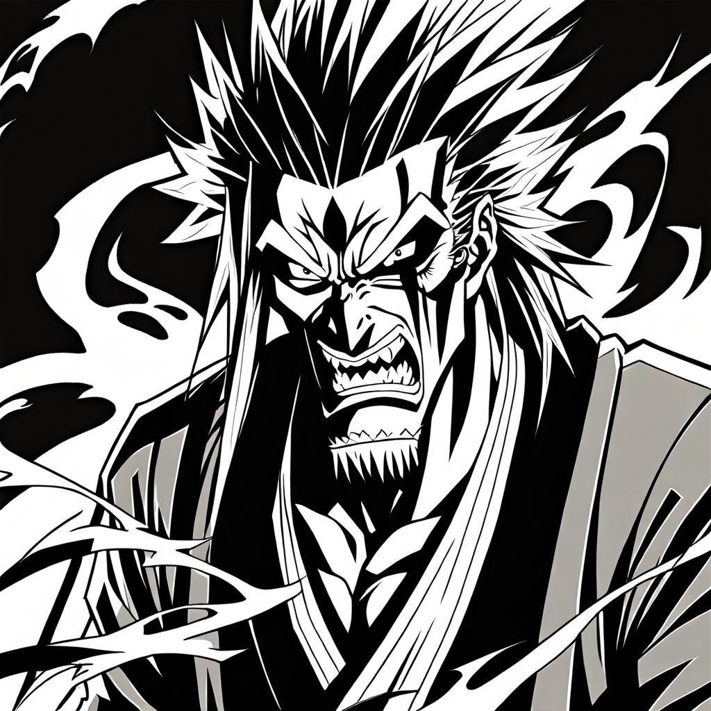 Kenpachi Zaraki Anime Key Visual Art