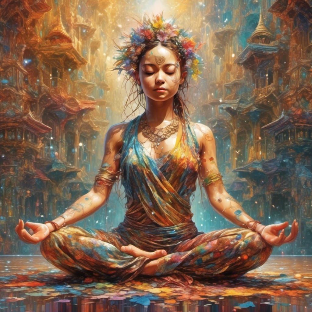 Colorful Animals Doing Yoga