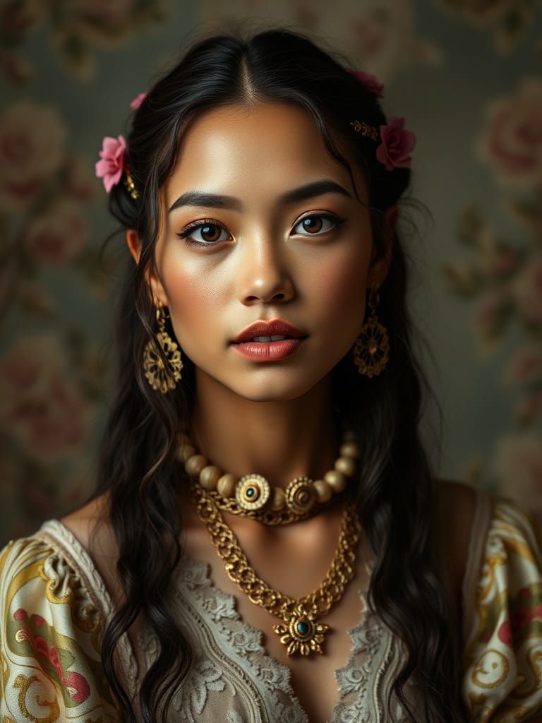 AI Generates Pulchritudinous Portrait