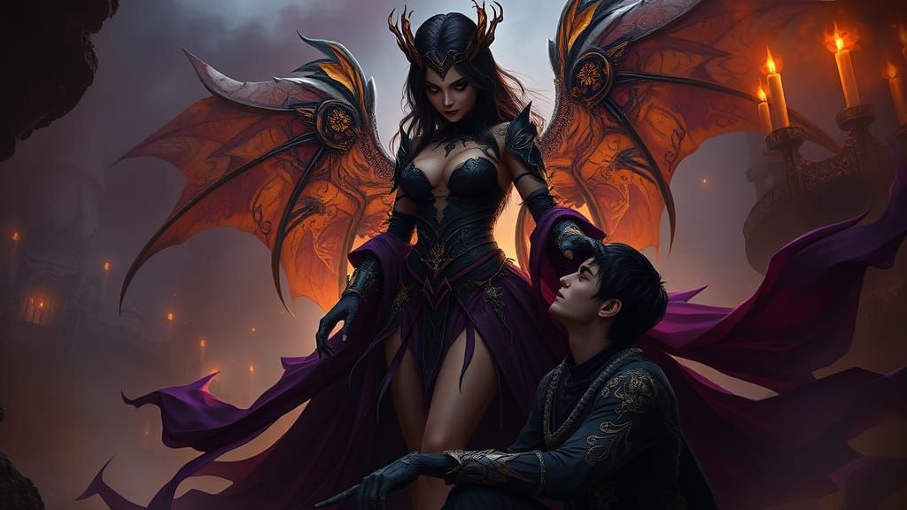 Dark Fantasy: Dominant Woman with Submissive Man