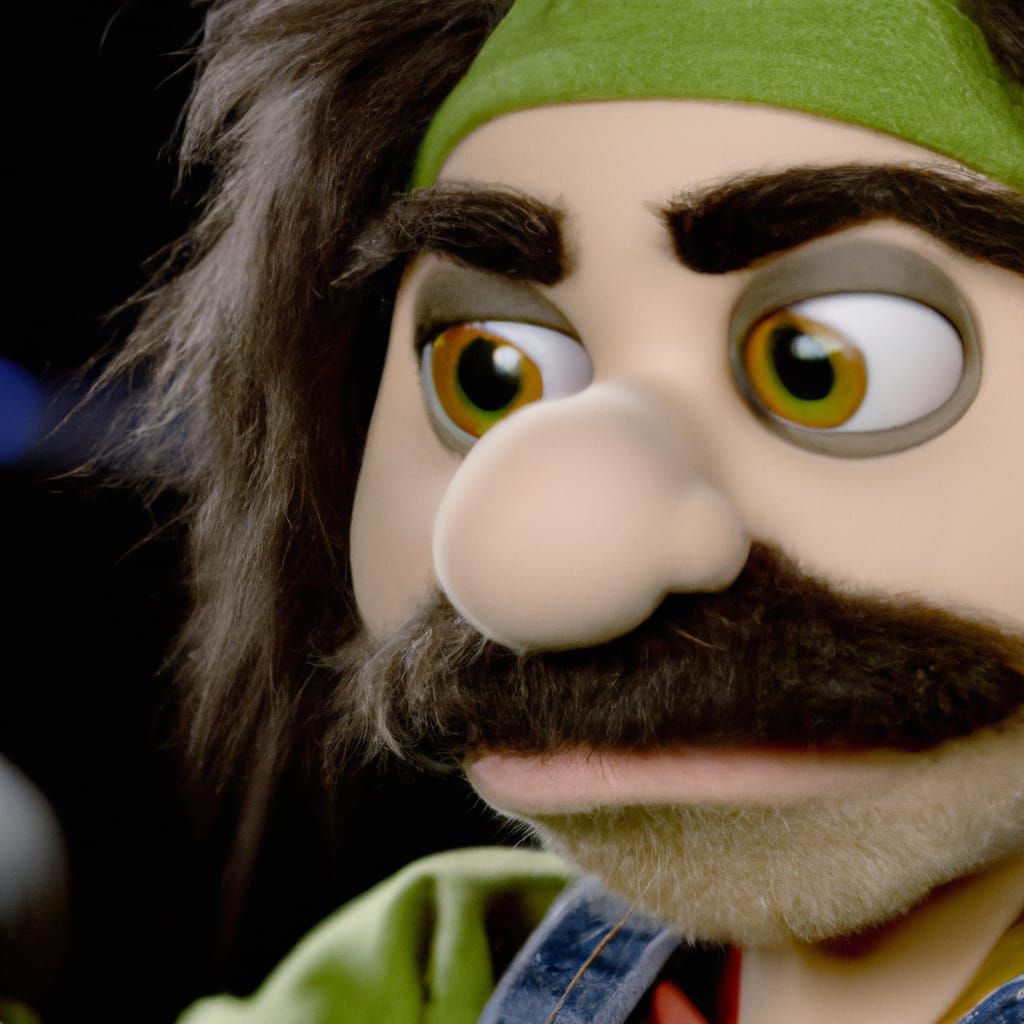 Luigi as Muppet in Stop Motion