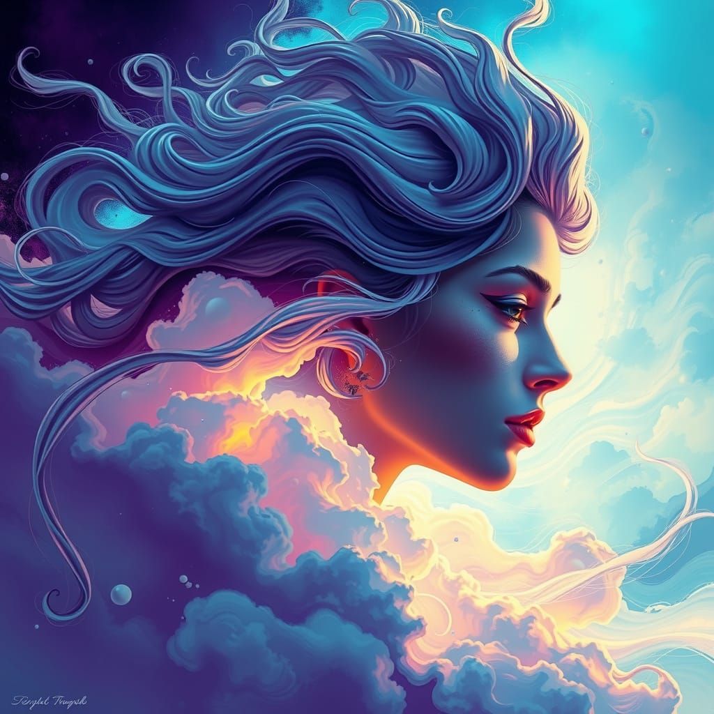 Surreal Goddess of Ethereal Dreams