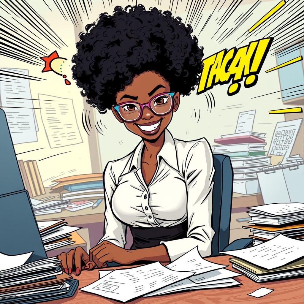 Distracted Office Superheroine Struggles with Powers