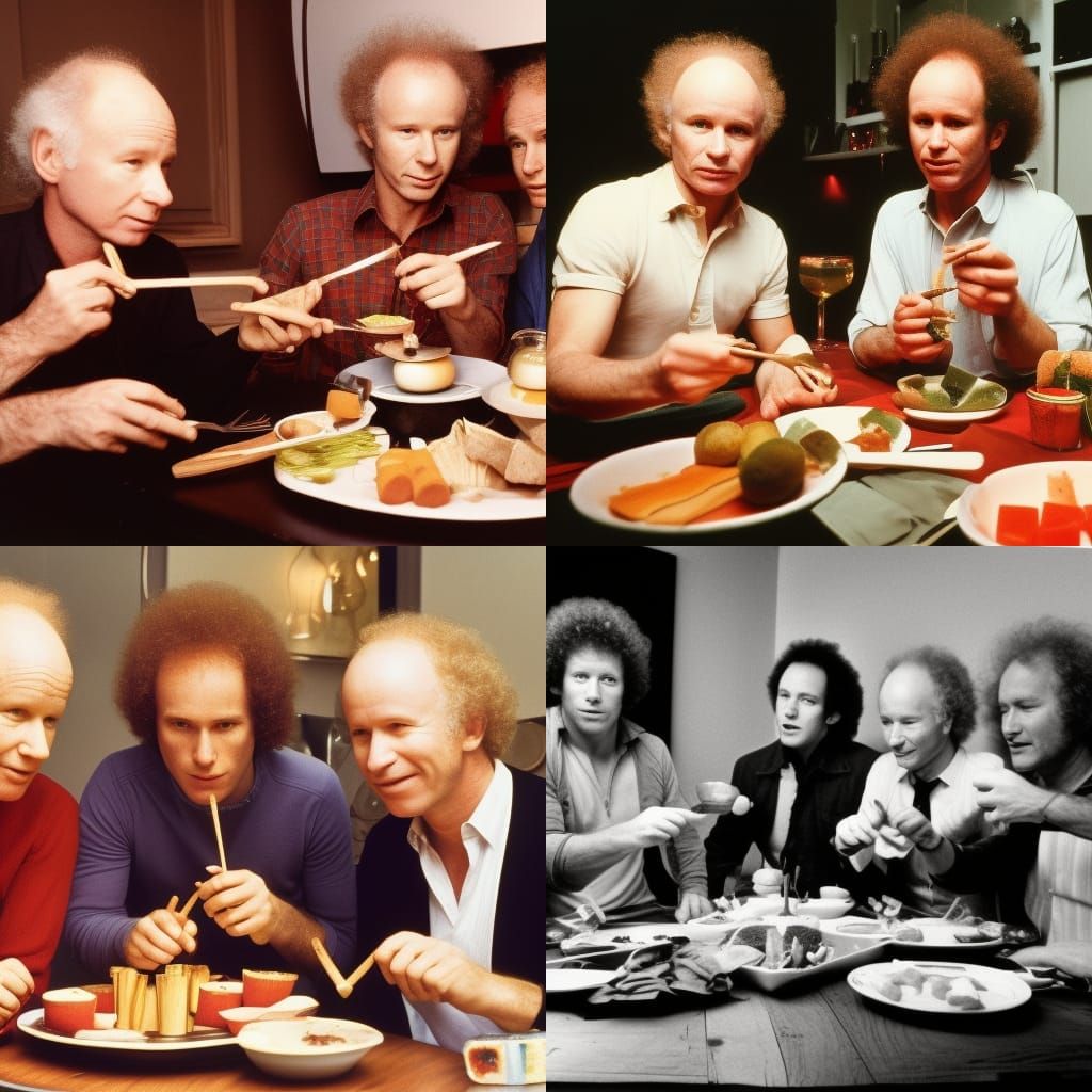 1970s Photo of Celebrities Enjoying Fondue