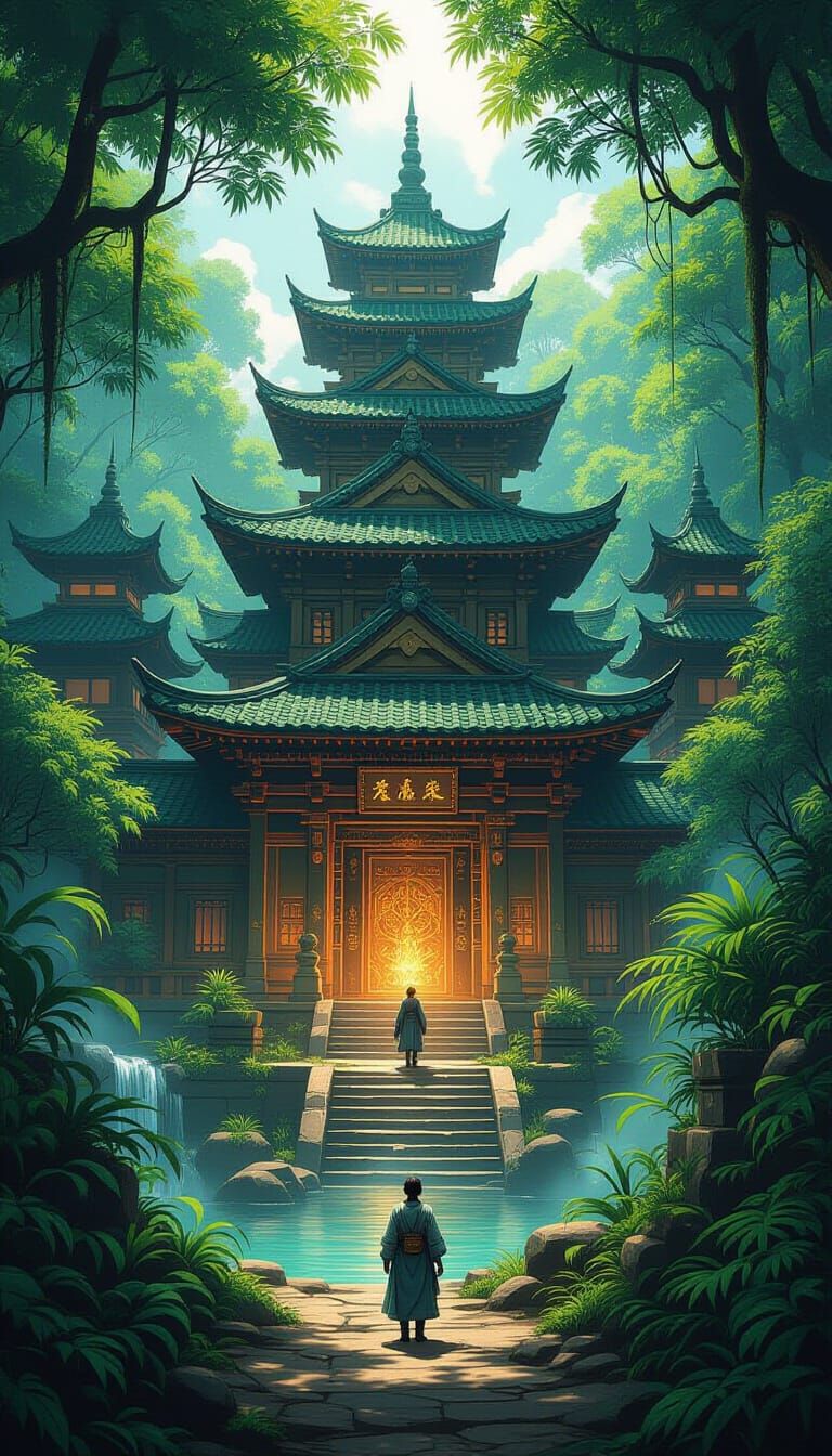 Jungle Temple Base with Advanced Tech