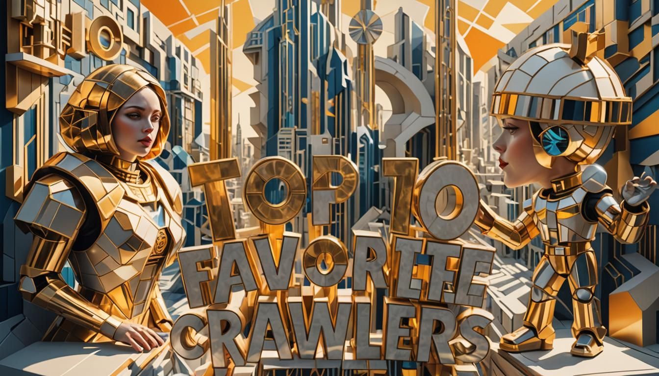 Futuristic Woman in Cubist Art Deco Cityscape