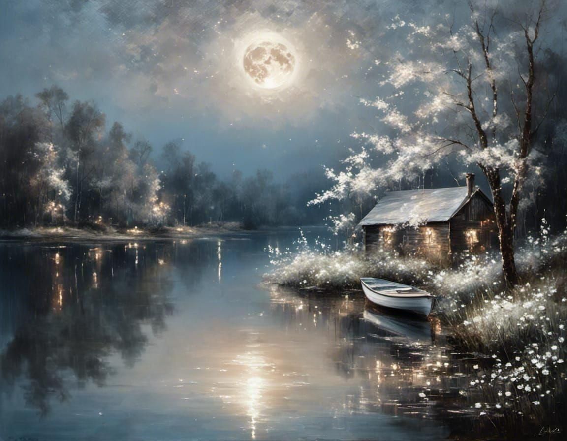 Moonlit Lake