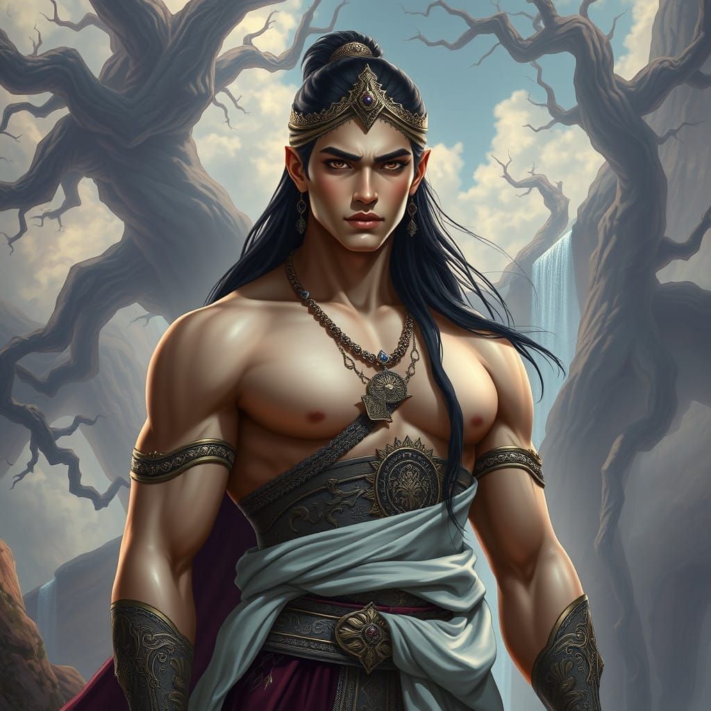 Regal Prince Aksh in Mystical Landscapes