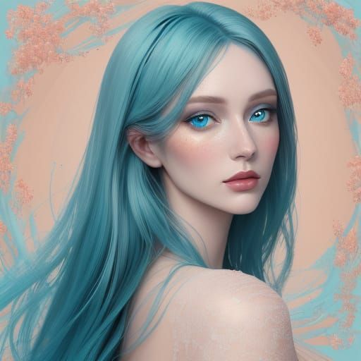 Glowing Woman Portrait in Fauvist Style