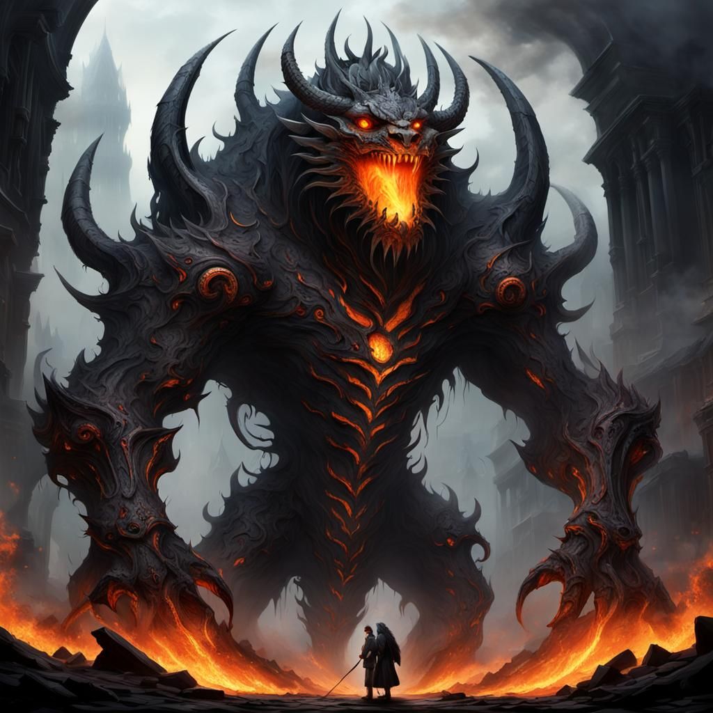 Molten Iron Gateway with Lava Guardians