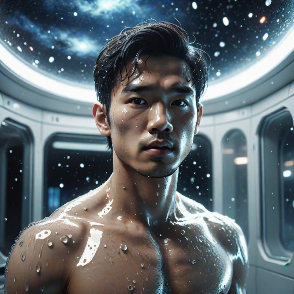 Hyperrealistic Portrait in Sci-Fi Capsule