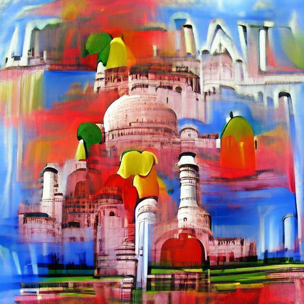 AI Generated Image of the Taj Mahal