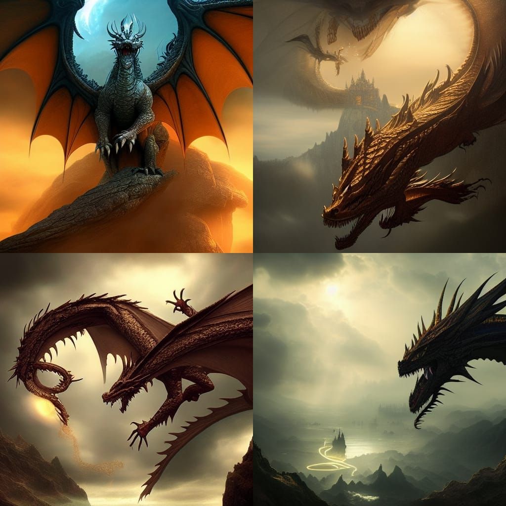 Dream Dragon: Epic Digital Matte Painting