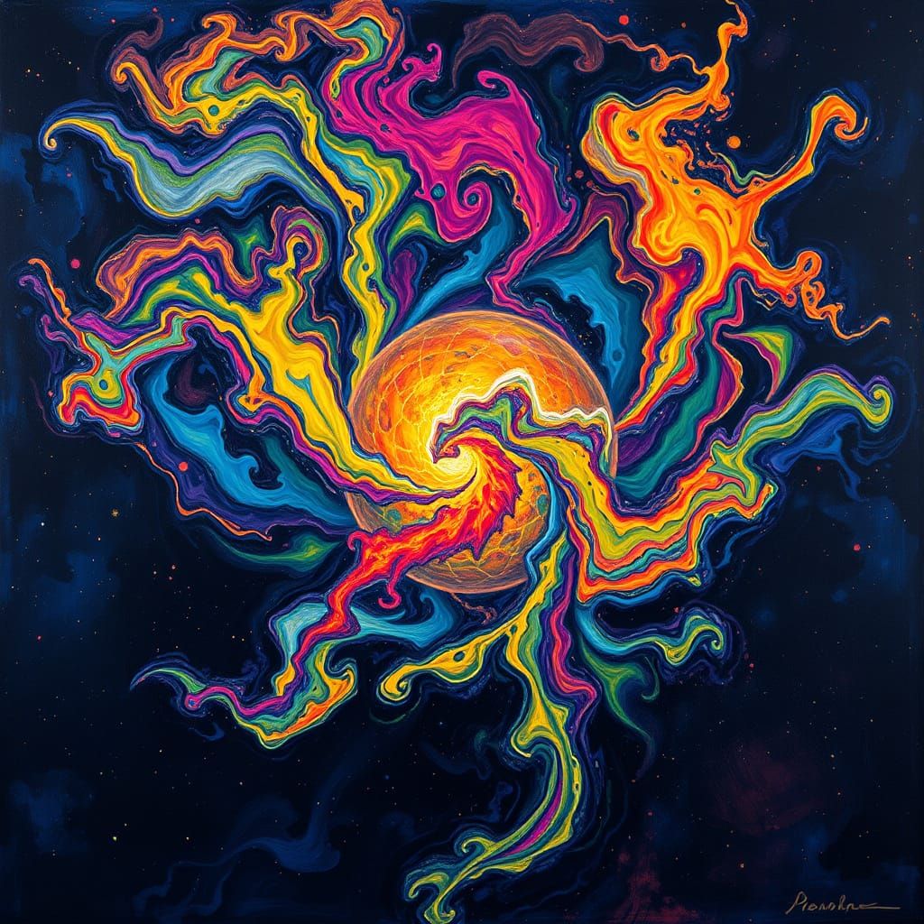 Electric Plasma Fractal Unfolds Around a Luminous Sphere