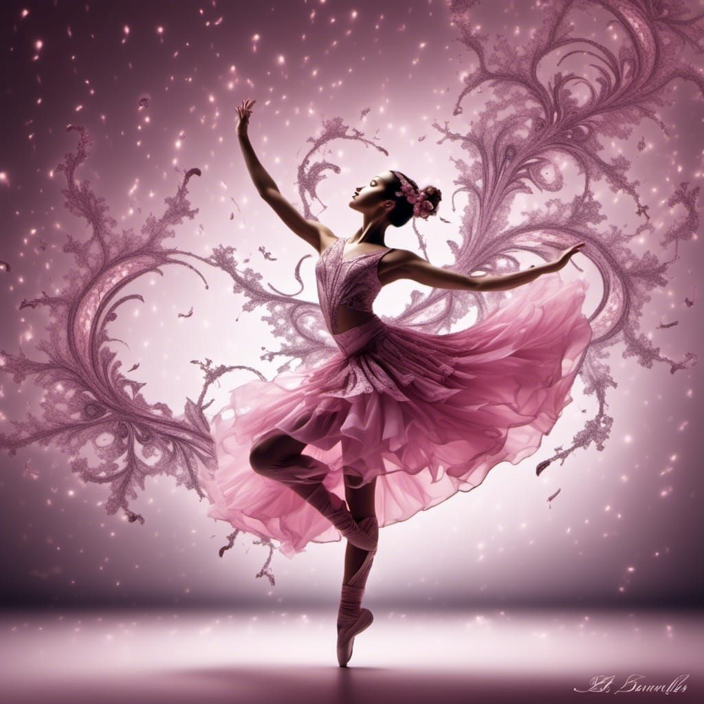Pink Dancer in Fractal Motion