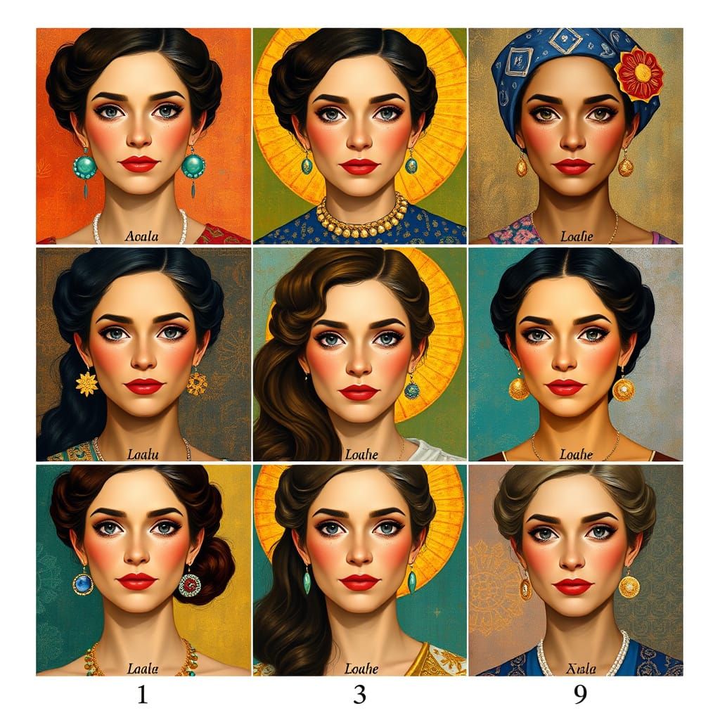 Women Embodying Numerology Traits in Vibrant Impressionist S...