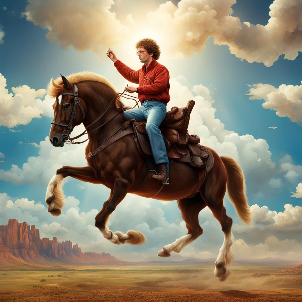 Napoleon Dynamite's Epic Pegasus Ride: Digital Matte Paintin...