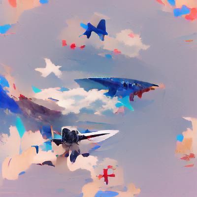 Fighter Plane in Flight