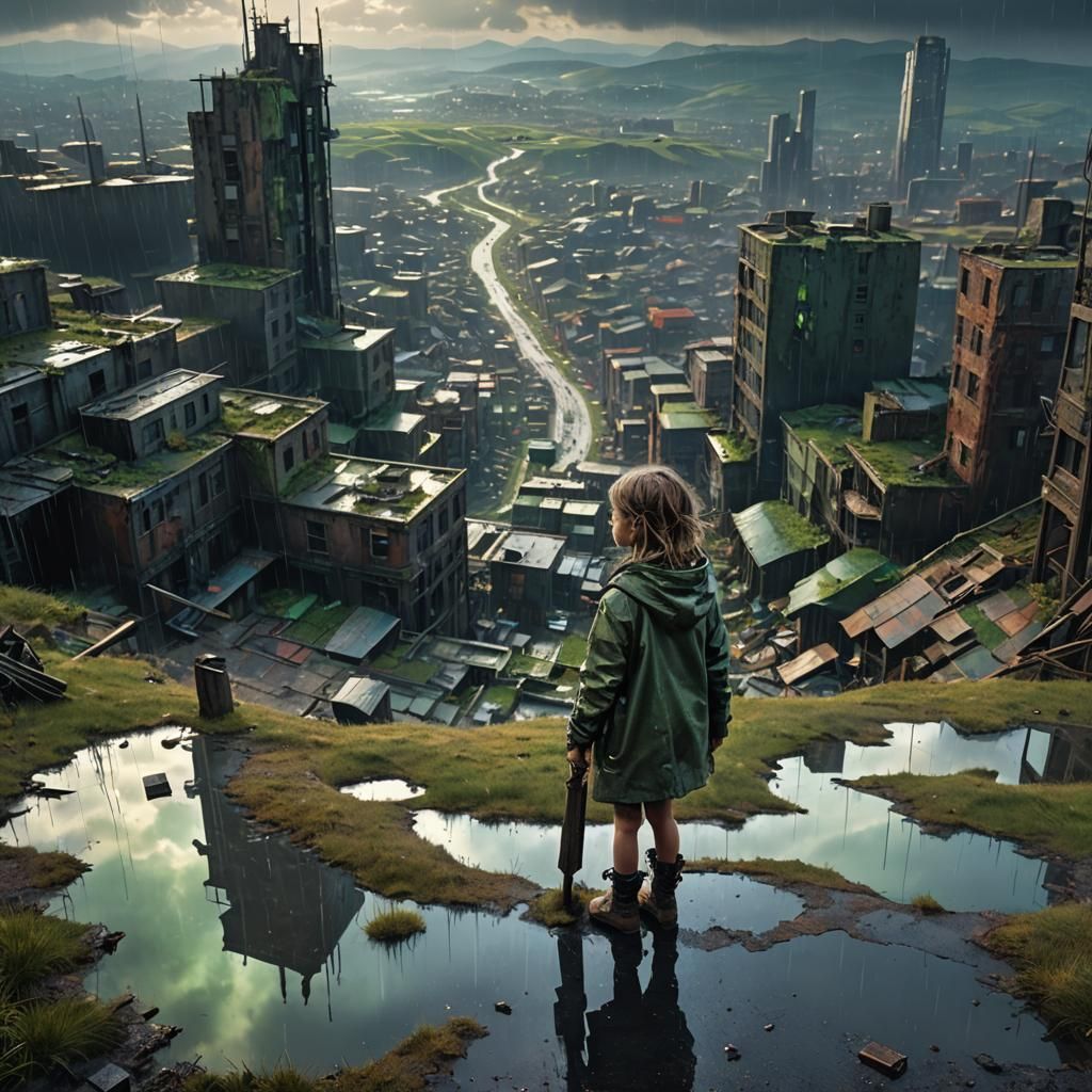 Hope Amidst Desolation: Post-Apocalyptic Mirror