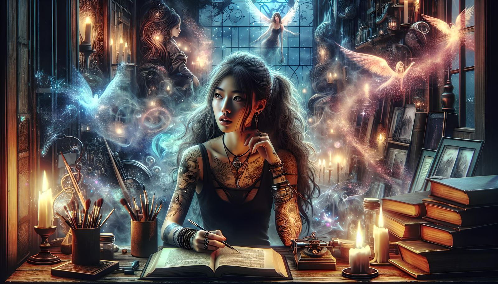 Fantasy Author's Magical World: Digital Matte Painting