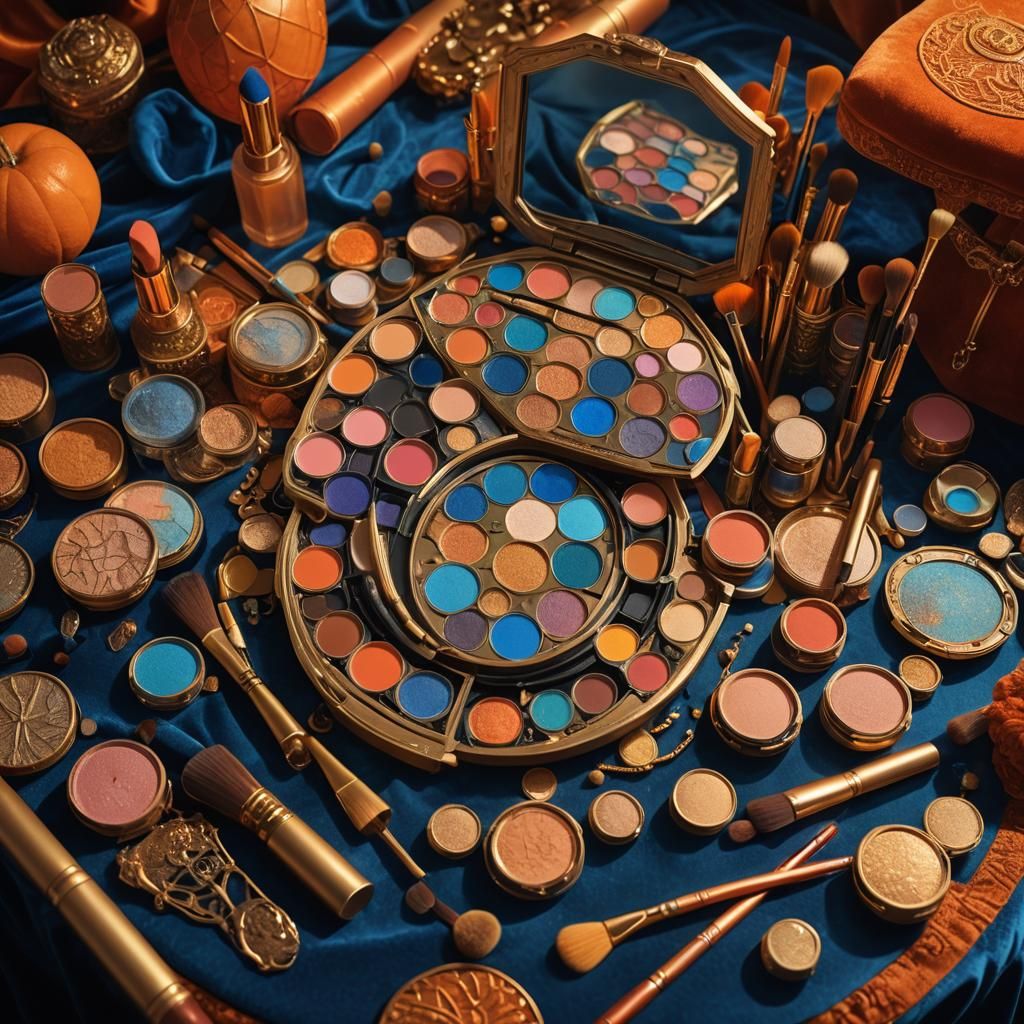 Mystical Makeup Kit in a Luxurious Chamber