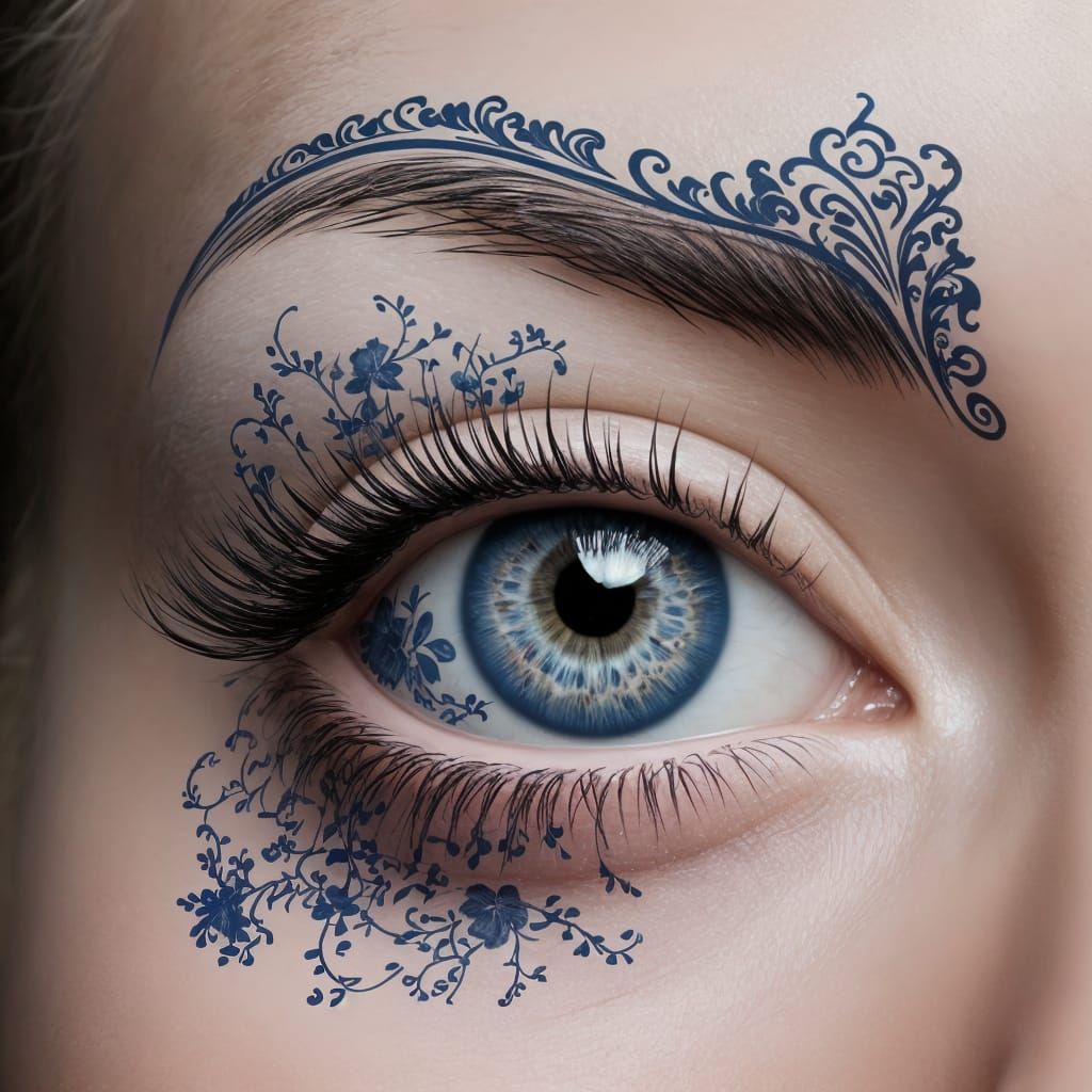 Surreal Eye Transformed into Chinoiserie Masterpiece in Extr...