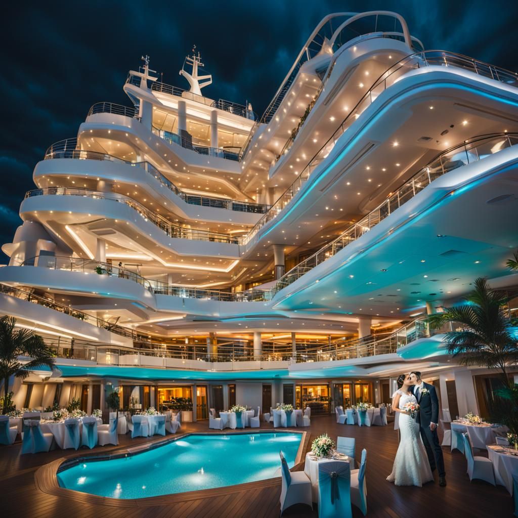 Cruise Ship Wedding: Professional Photography with Bokeh