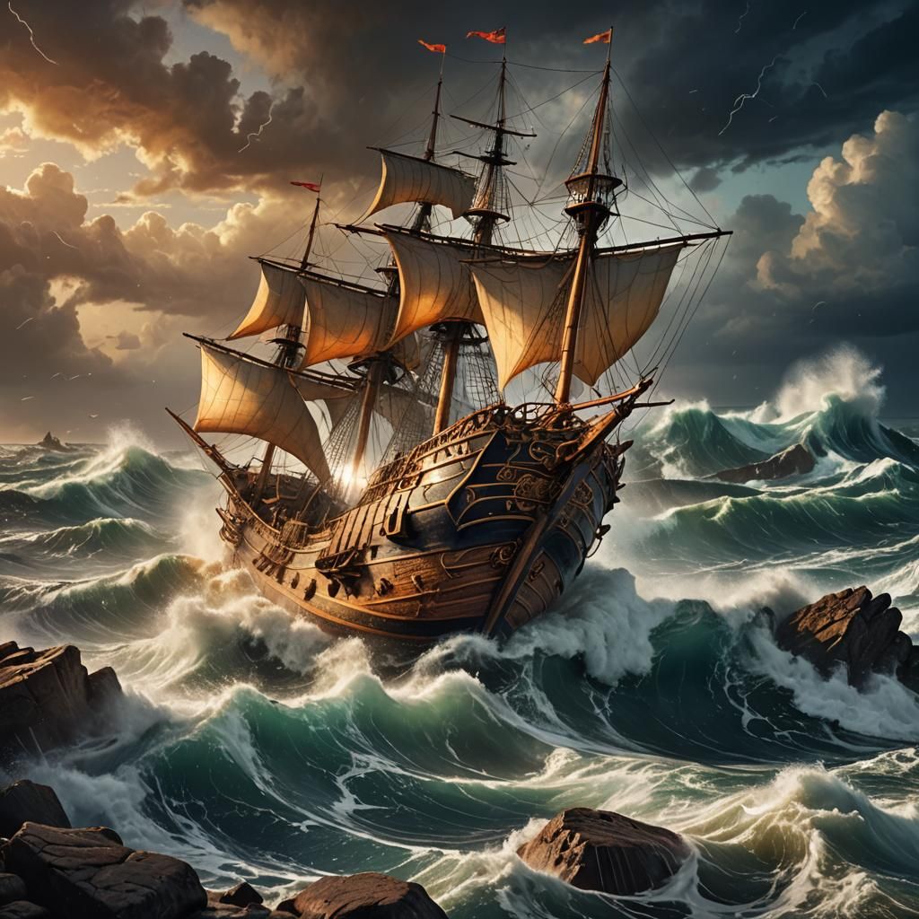 Stormy Seas in a Teacup: Fantastical Matte Painting