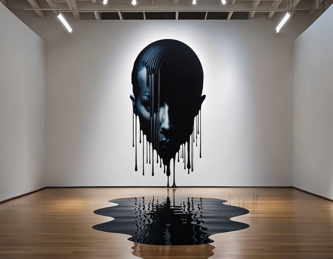 Surreal Void Portrait in Optical Illusion Art Gallery