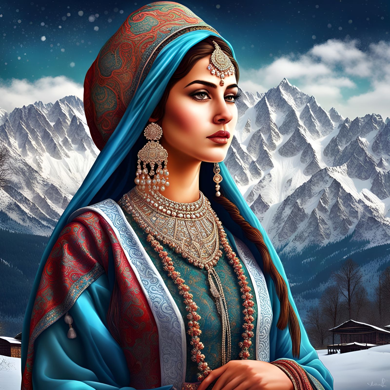 Kashmiri Lady Symbol of Real Kashmir Football Club