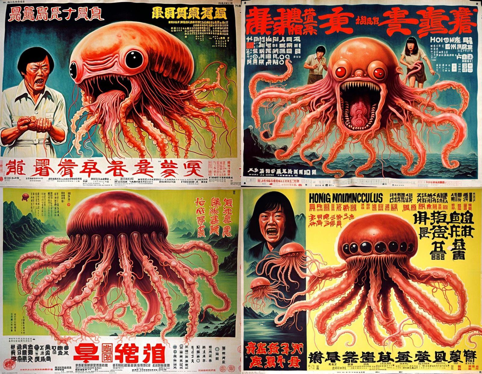 Bizarre Mutant Monster in 1970s Hong Kong Movie Style