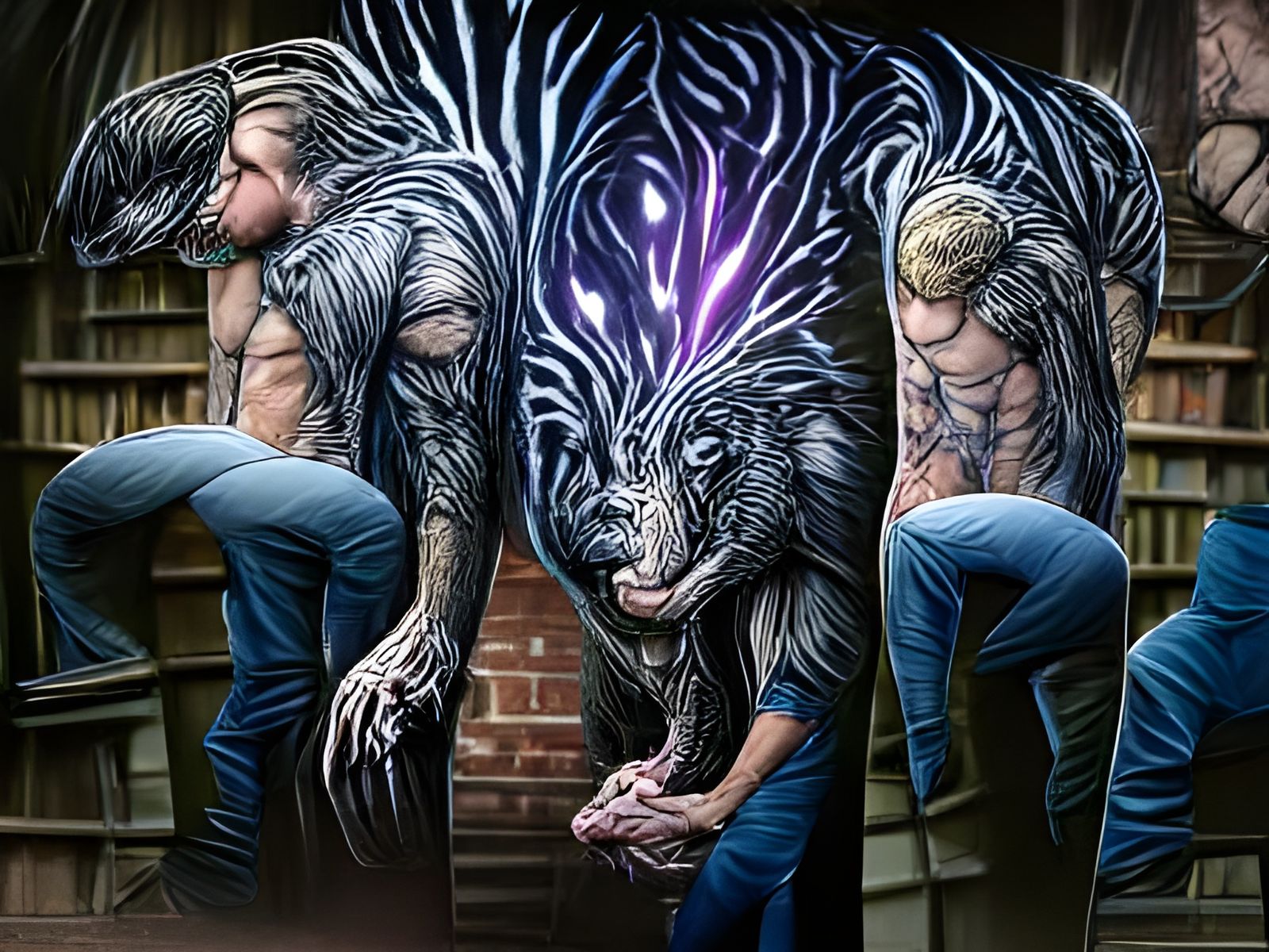 Werewolf Transformation Art: Gothic Fantasy Illustration