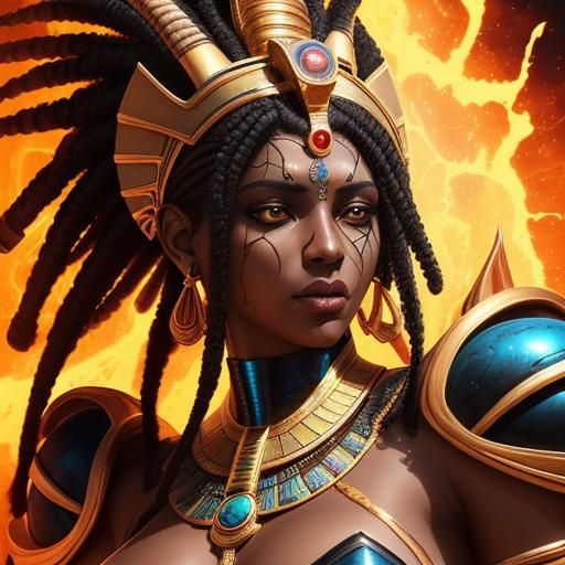 Egyptian Goddess Sekhmet with Lioness Head