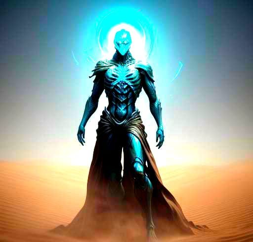 Detailed Matte Painting of a Dune Wraith