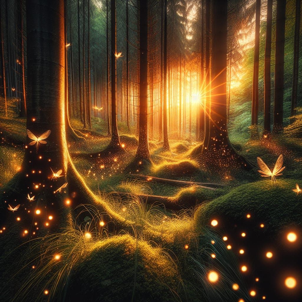 Pixies and fireflies bring enchantment to the forest as the ...